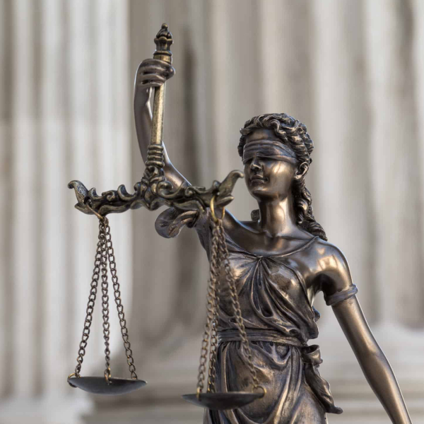 lady justice blindfolded