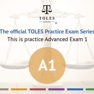 The Official TOLES Practice Papers- Advanced Exam One