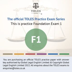 The Official TOLES Practice Papers- Foundation Exam One