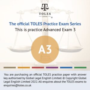 The Official TOLES Practice Papers- Advanced Exam Three