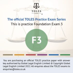The Official TOLES Practice Papers- Foundation Exam Three