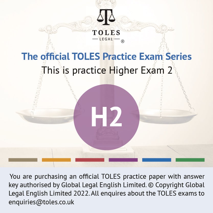 The Official TOLES Practice Papers- Higher Exam Two